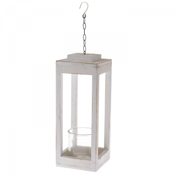 Lucerna na svíčku EKO bílá