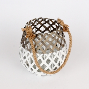 Lucerna pletená s provazem 17cm