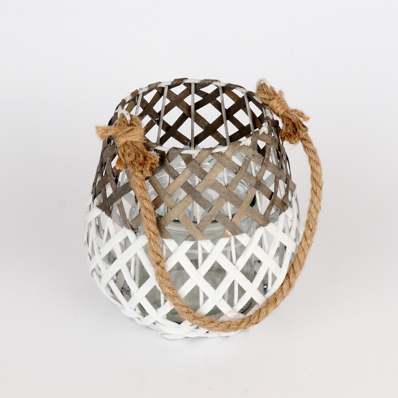 Lucerna pletená s provazem 17cm