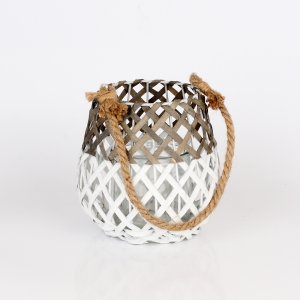 Lucerna pletená s provazem 17cm