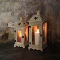 Lucerna přírodní dřevo 55cm XL