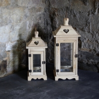 Lucerna přírodní dřevo 55cm XL