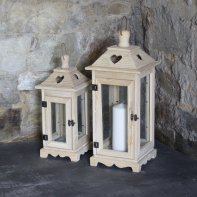 Lucerna přírodní dřevo 55cm XL