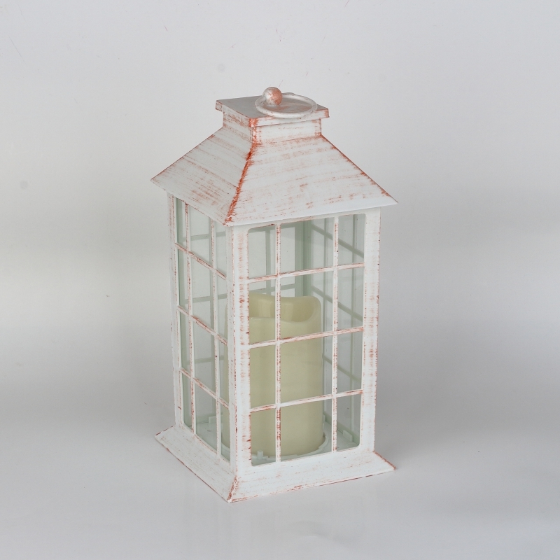 Lucerna s LED světlem na baterie bílá