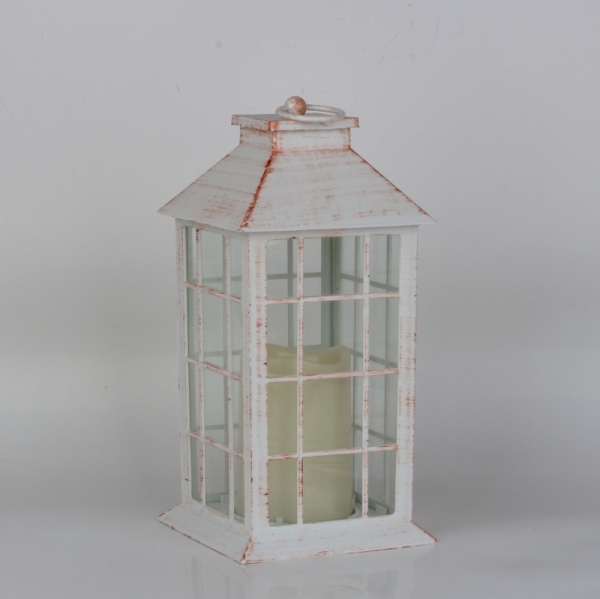 Lucerna s LED světlem na baterie bílá