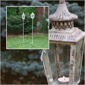 Lucerna se zápichem do trávníku 128cm