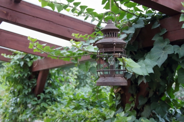 Lucerna se žárovkou 13,5x28,5x13,5cm