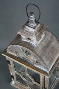 Lucerna velká dřevěná Sweet heart 80cm - POŠKOZENÍ