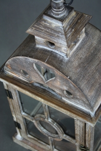 Lucerna velká dřevěná Sweet heart 80cm - POŠKOZENÍ