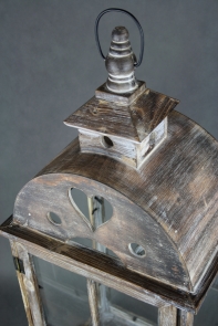 Lucerna velká dřevěná Sweet heart 80cm - POŠKOZENÍ