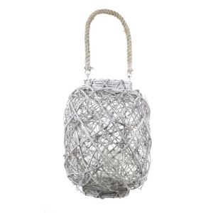 Lucerna z vrbového proutí vysoká 22 x 22 x 50 cm nepravidelná