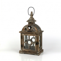 Lucerna - zahradní lampa dřevěná Sweet heart 42cm