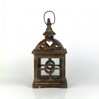 Lucerna - zahradní lampa dřevěná Sweet heart 42cm