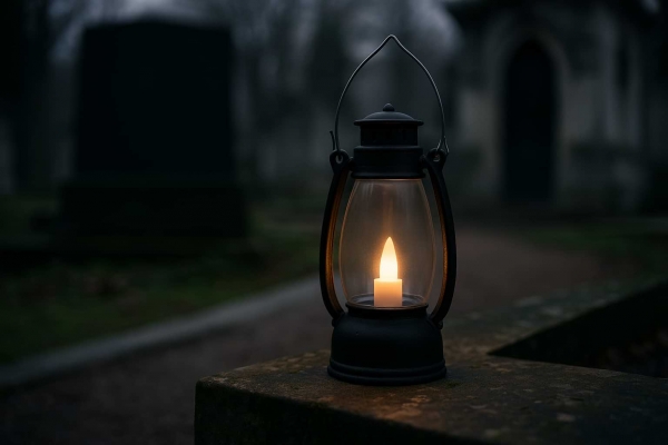 Lucernička 9,5 cm – bezpečné světlo vzpomínek