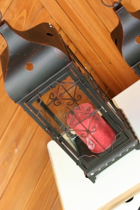 Lucerny černý kov (set 2ks) 44/32cm