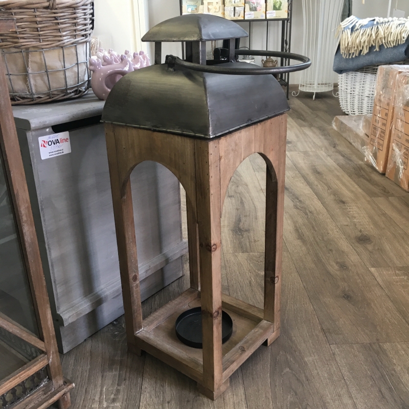 Luxusní dřevěná interiérová lucerna 65 cm