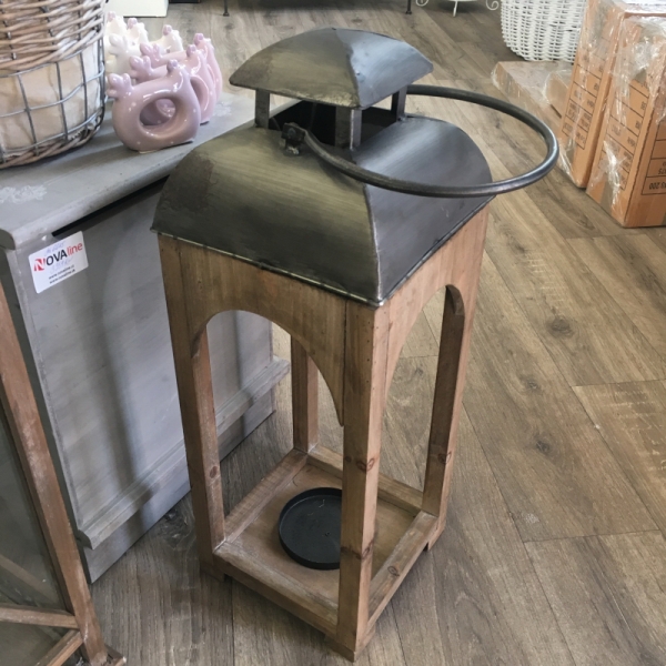 Luxusní dřevěná interiérová lucerna 65 cm