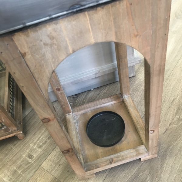 Luxusní dřevěná interiérová lucerna 65 cm