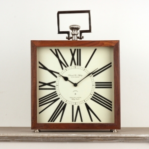 Luxusní dřevěné hodiny Hamilton 33x12x45cm