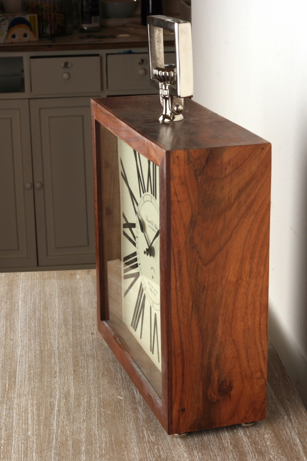 Luxusní dřevěné hodiny Hamilton 33x12x45cm