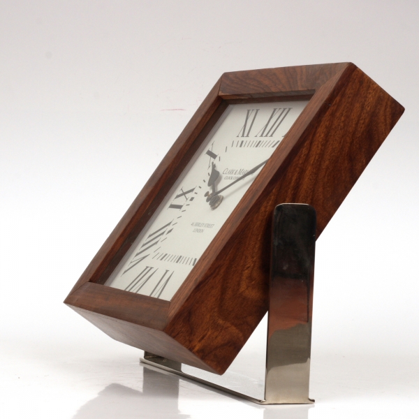 Luxusní dřevěné hodiny stolní 25x5x23cm