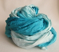 Luxusní hedvábné šátky Tyrkys