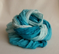 Luxusní hedvábné šátky Tyrkys