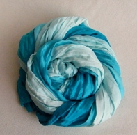 Luxusní hedvábné šátky Tyrkys