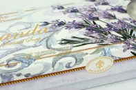 Luxusní italská kulatá mýdla levandule 3x125g 