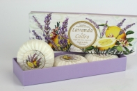 Luxusní italské mýdlo levandule a cedr 3x100g