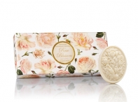 Luxusní italské mýdlo růžové květy 3x125g 