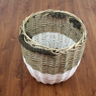 Luxusní kulaté proutěné koše 3ks