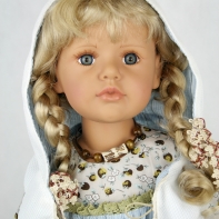 Luxusní panenka Hannah 70cm - vinyl