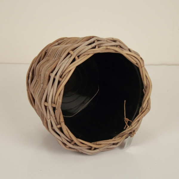 Luxusní proutěný květináč malý