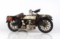 Luxusní retro model motorka se sajdkárou 35cm