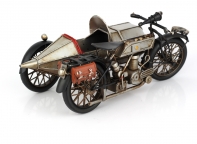 Luxusní retro model motorka se sajdkárou 35cm