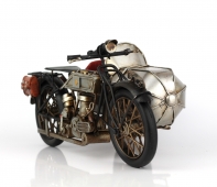 Luxusní retro model motorka se sajdkárou 35cm