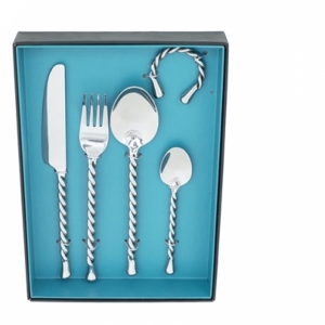 Luxusní sada jídelních příborů se spirálou