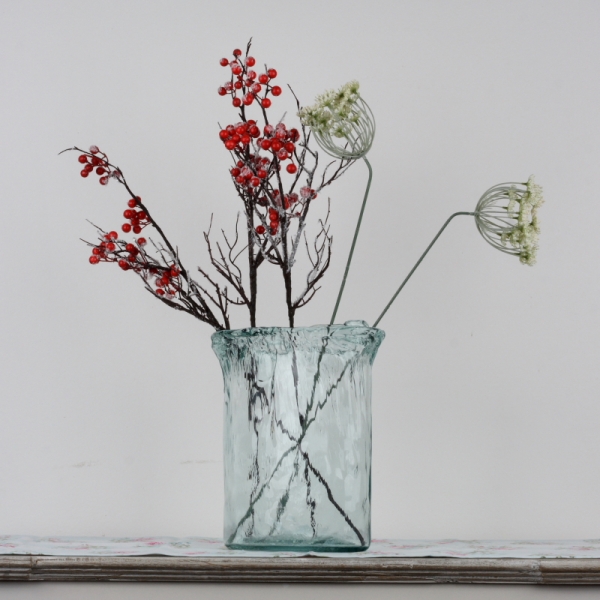 Luxusní skleněná váza 26x20cm