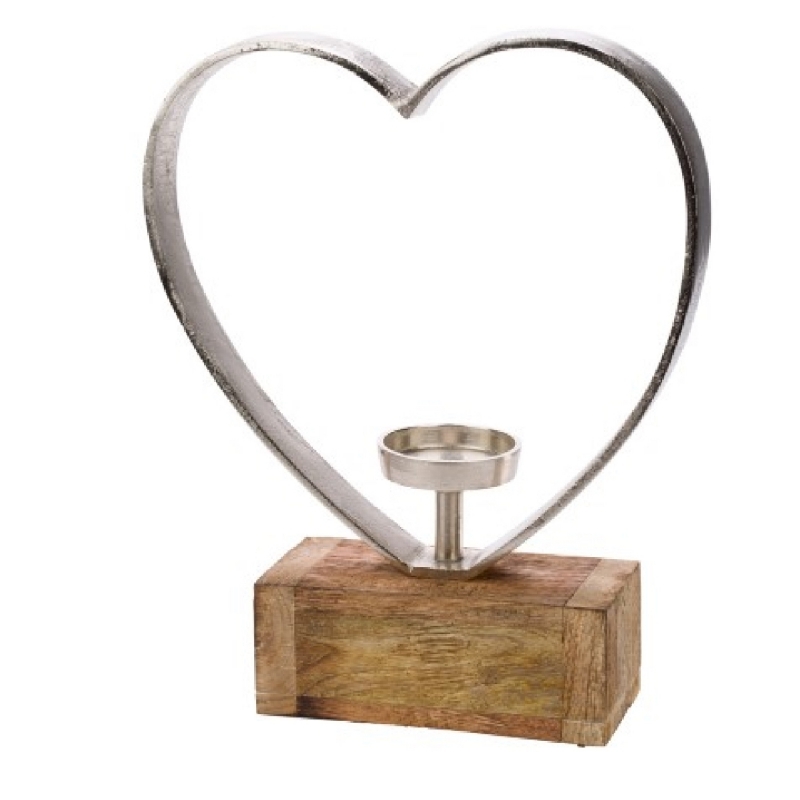 Luxusní svícen srdce 41cm