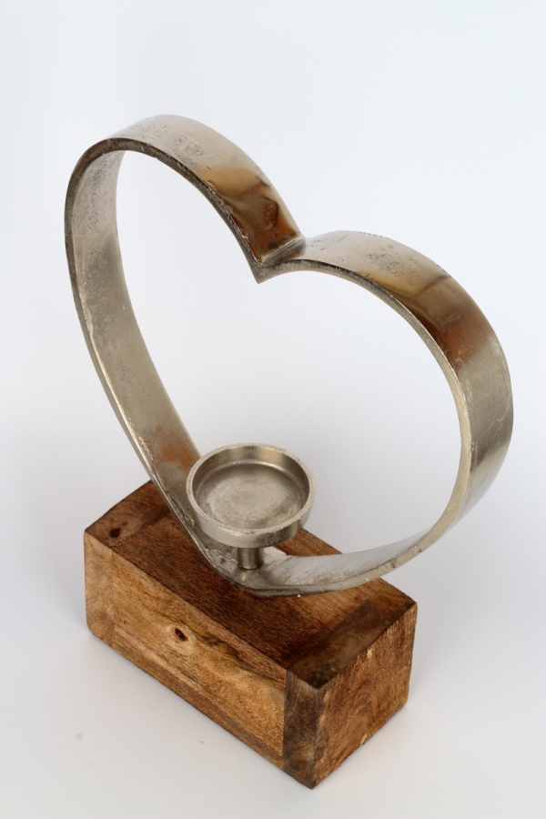 Luxusní svícen srdce 41cm