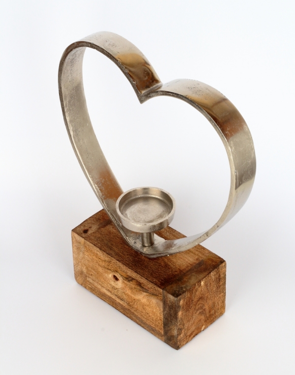 Luxusní svícen srdce 41cm