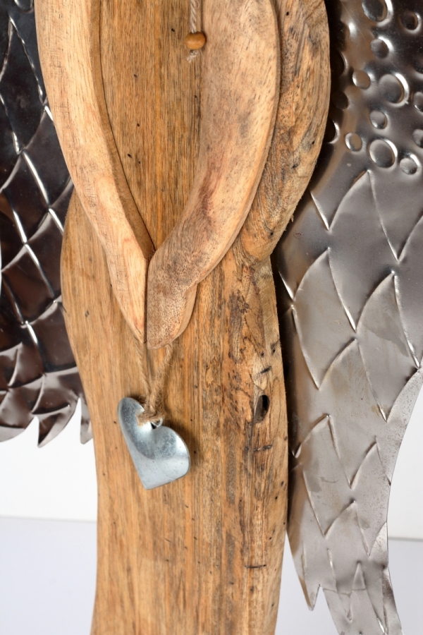 Luxusní vánoční dekorace anděl dřevěný 84cm