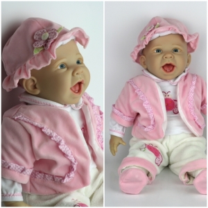 Luxusní vinylová panenka miminko Emma 48cm