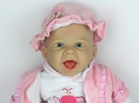 Luxusní vinylová panenka miminko Emma 48cm