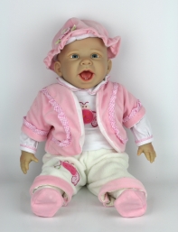 Luxusní vinylová panenka miminko Emma 48cm