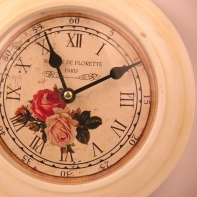 Maison de Florette Paris retro plechové hodiny 22cm