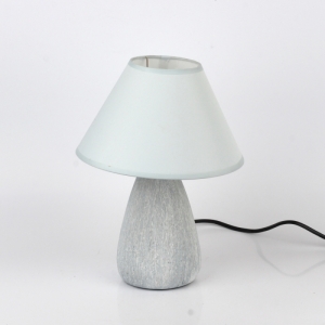 Malá stolní lampa šedá 21,5cm