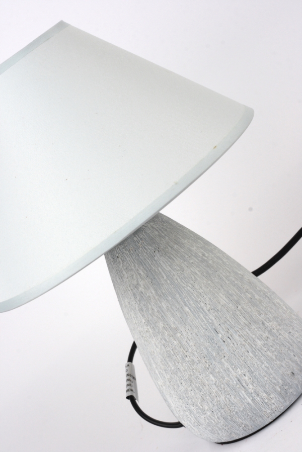 Malá stolní lampa šedá 21,5cm