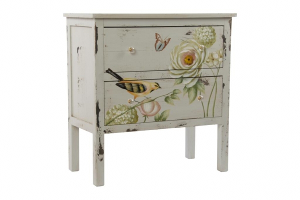 Malovaná komoda 2 šuplíky 70x36x73cm